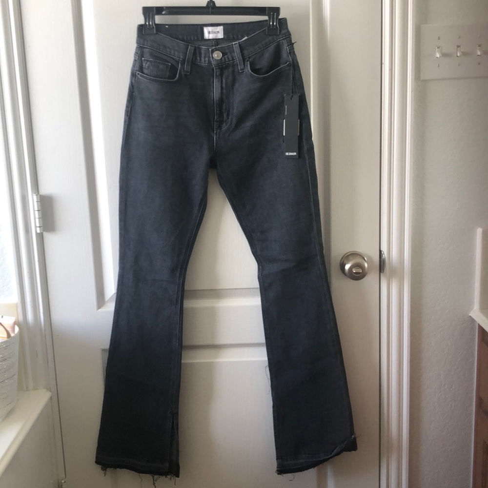 Hudson Jeans Women's Boot Cut Jeans in Washed Black